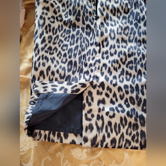 Kasper 14 Sheath leopard poly back zipper - Picture 5 of 6